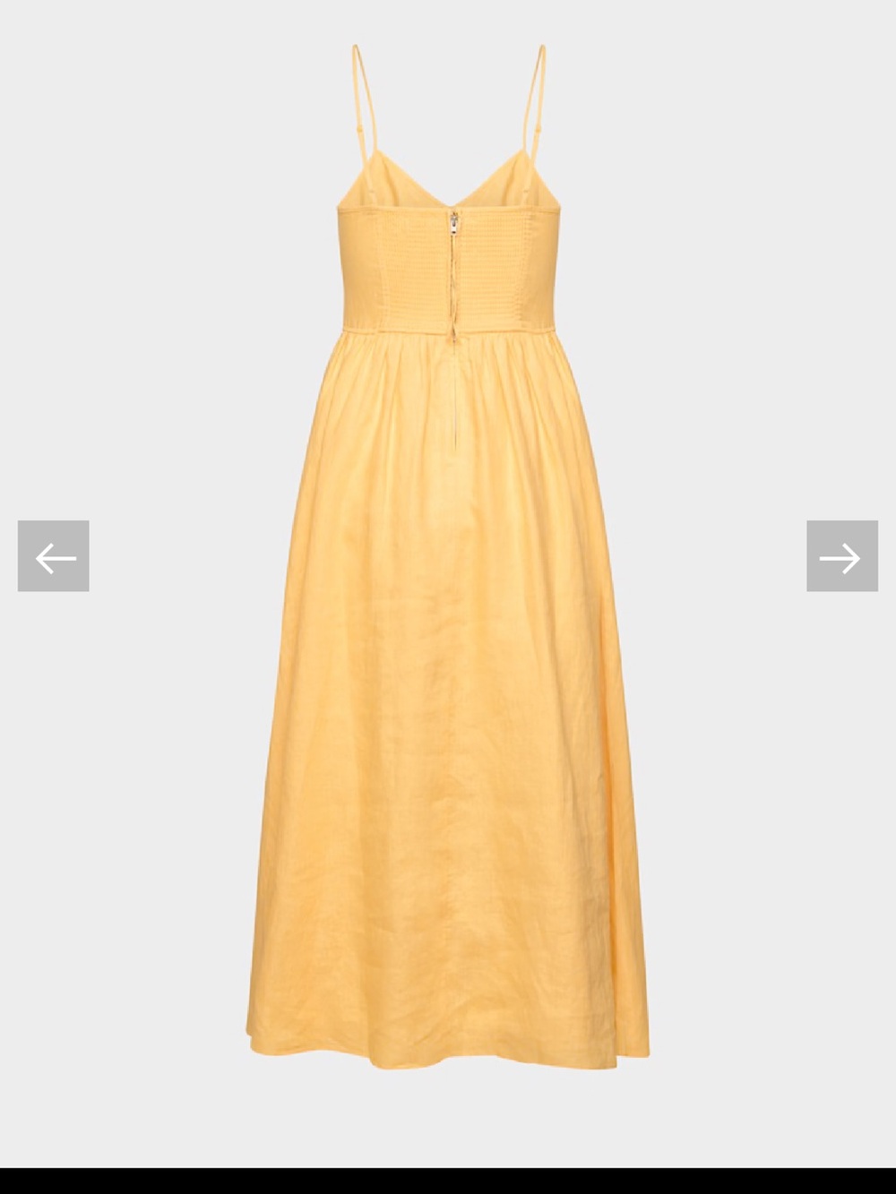 Aritzia Yellow Linen Dress - Picture 3 of 9